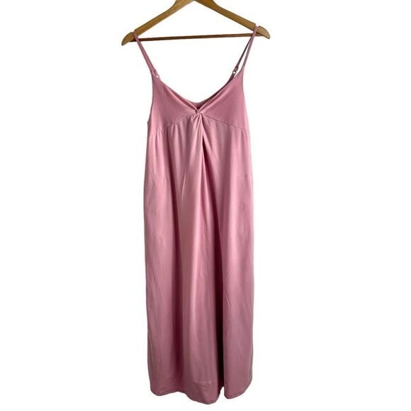 Kit And Ace Light Pink Jersey Spaghetti Strap Midi Sun Dress Size XS - Picture 1 of 9